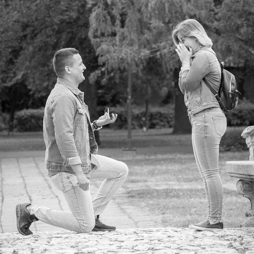 Doma Boglárka és Balogh István eljegyzése