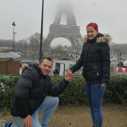 Szilvi és Máté eljegyzése