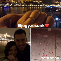 Virág és Dávid eljegyzése